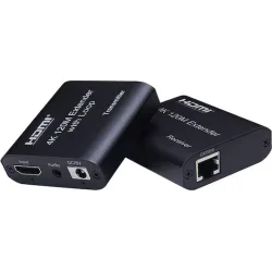 Powertech Hdmi Video Extender Cab-h195 Μέσω Καλωδίου Rj45 4k/30hz Loop Έως 120m Powertech