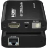 Powertech Hdmi Video Extender Cab-h195 Μέσω Καλωδίου Rj45 4k/30hz Loop Έως 120m Powertech