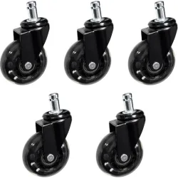 POWERTECH σετ ανταλλακτικά ροδάκια για PT-1633 καρέκλα γραφείου, 5τμχ