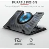 Trust GXT 1125 Quno Cooling Pad για Laptop έως 17.3" με 5 Ανεμιστήρες και Φωτισμό Γκρι