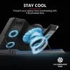 Trust GXT 1125 Quno Cooling Pad για Laptop έως 17.3" με 5 Ανεμιστήρες και Φωτισμό Γκρι