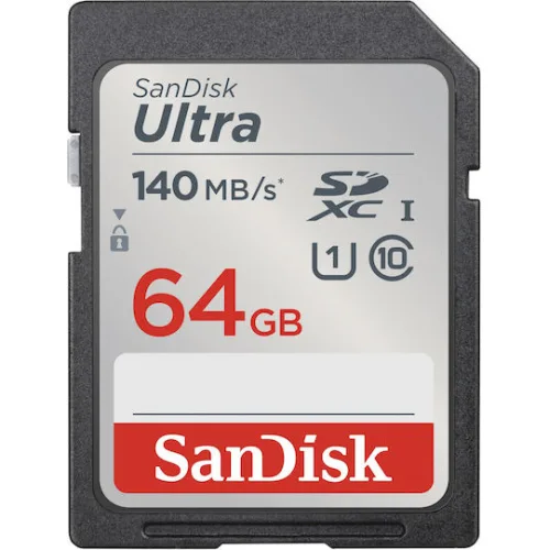 Sandisk Ultra SDXC 64GB U1 UHS-I 140MB/s