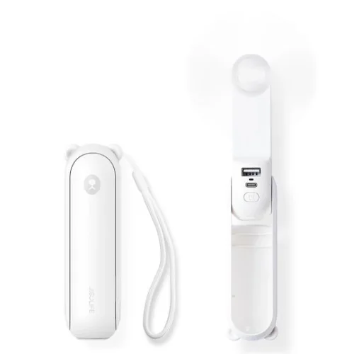 JisuLife Plus Portable Ανεμιστηράκι Χειρός USB Επαναφορτιζόμενο 4500mAh 2W Λευκό