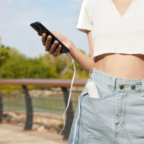 JisuLife Plus Portable Ανεμιστηράκι Χειρός USB Επαναφορτιζόμενο 4500mAh 2W Λευκό