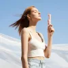 JisuLife Ανεμιστηράκι Χειρός USB Επαναφορτιζόμενο 4500mAh 2W Ροζ