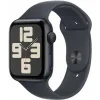Apple Watch SE 2024 Aluminium 44mm Αδιάβροχο με Παλμογράφο (Midnight με Midnight Sport Band - S/M)