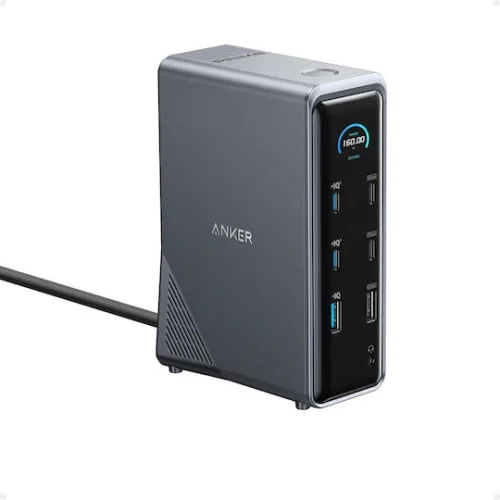 Anker USB-C Docking Station με HDMI 4K PD Ethernet και σύνδεση 2 Οθονών Μαύρο (A83B63A1)