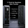Anker USB-C Docking Station με HDMI 4K PD Ethernet και σύνδεση 2 Οθονών Μαύρο (A83B63A1)