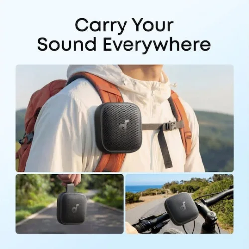 Anker Boom Go 3i Αδιάβροχο Ηχείο Bluetooth 15W με Διάρκεια Μπαταρίας έως 24 ώρες Μαύρο