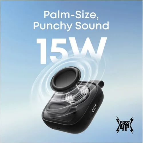 Anker Boom Go 3i Αδιάβροχο Ηχείο Bluetooth 15W με Διάρκεια Μπαταρίας έως 24 ώρες Μαύρο