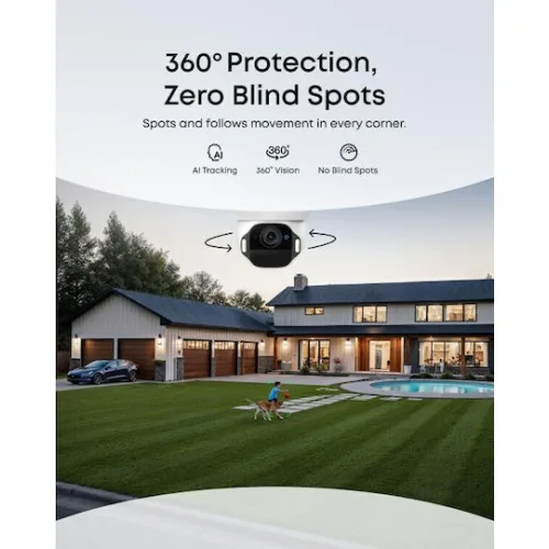 Eufy SoloCam E42 IP Κάμερα Παρακολούθησης Wi-Fi 4K Αδιάβροχη Μπαταρίας με Αμφίδρομη Επικοινωνία