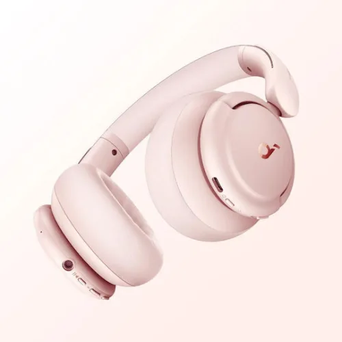 Soundcore by Anker Life Q30 Ασύρματα Bluetooth Over Ear Ακουστικά με 40 ώρες Λειτουργίας και Quick Charge Ροζ