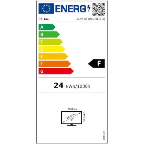 HP E27m G4 IPS Monitor 27" QHD 2560x1440 με Χρόνο Απόκρισης 5ms GTG