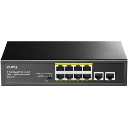 Cudy GS1010P v2 Unmanaged L2 PoE+ Switch με 8 Θύρες Ethernet