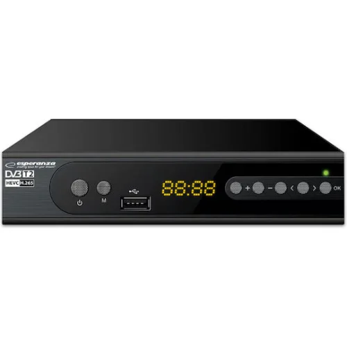 Esperanza EV106R Ψηφιακός Δέκτης Mpeg-4 Full HD (1080p) Συνδέσεις HDMI / USB