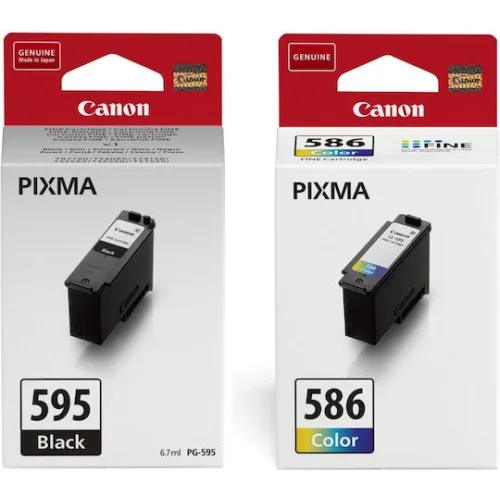 Canon PG-595 / CL-586 Γνήσιο Photo Value Pack με 2 Μελάνια Εκτυπωτή InkJet Μαύρο / Πολλαπλό (Color) (7171C004)