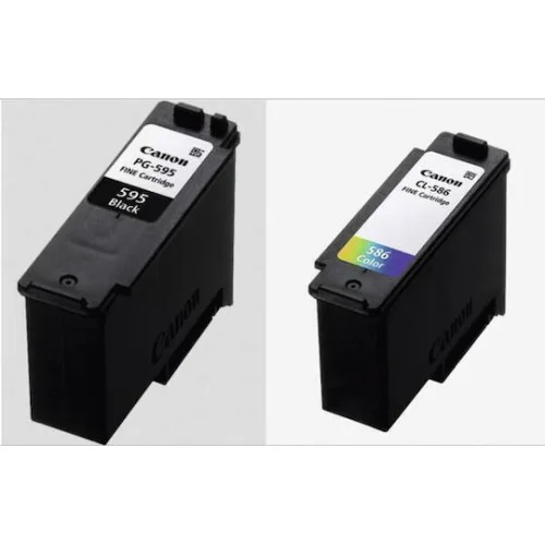 Canon PG-595 / CL-586 Γνήσιο Photo Value Pack με 2 Μελάνια Εκτυπωτή InkJet Μαύρο / Πολλαπλό (Color) (7171C004)