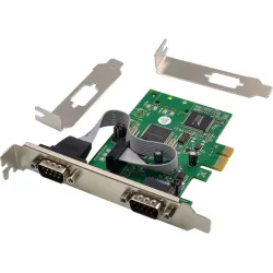 POWERTECH κάρτα επέκτασης PCIe σε 2x serial ST349, 921.6Kbps, SB16C1052PCI