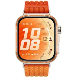 Huawei Watch Fit 5 Pro Titanium 44mm Αδιάβροχο με Παλμογράφο (Πορτοκαλί)