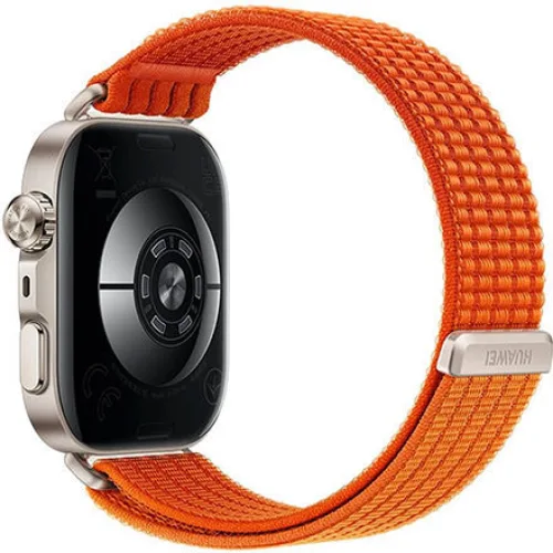 Huawei Watch Fit 5 Pro Titanium 44mm Αδιάβροχο με Παλμογράφο (Πορτοκαλί)
