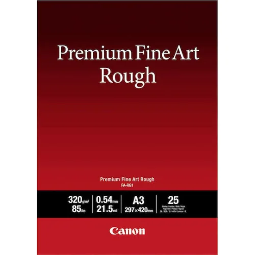 Canon FA-RG1 Φωτογραφικό Χαρτί Premium Fine Art Smooth A3 320gr/m² για Εκτυπωτές Inkjet 25 ΦύλλαΚωδικός: 4562C003