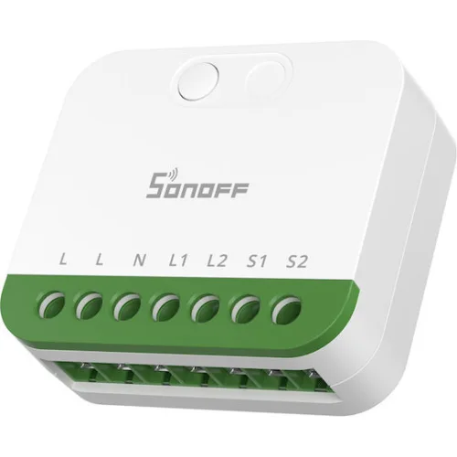 Sonoff MINI Duo Smart Switch 2 Καναλιών Wi-Fi & Bluetooth 16A (με Ουδέτερο)