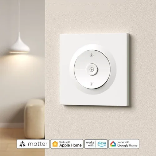 Sonoff Διακόπτης Dimmer με Πλαίσιο LED Μπουτόν 400W σε Λευκό Χρώμα
