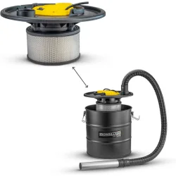 BORMANN BVC1000 Σκούπα Στάχτης 1200W με Λειτουργία Φυσήματος