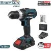 BORMANN Pro BBP3000 Δραπανοκατσάβιδο Μπαταρίας 20V, 35Νm,Li-Ion,με 2 Ταχύτητες,1x2Ah & Βαλίτσα