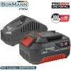 BORMANN Pro BBP9940 Starter Kit 20V, Μπαταρία 4.0Ah & Φορτιστής 2.4Α