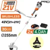 NAKAYAMA Pro EC4611X44 Θαμνοκοπτικό Brushless Μπαταρίας 42V (21+21),Li-Ion,2x4Ah,30cm Μεσινέζα
