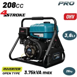 BORMANN Pro BGB4035 Γεννήτρια Βενζίνης Inverter Ανοιχτού Τύπου 3000W,208cc,1x16A