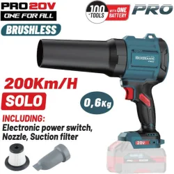BORMANN Pro BBP5442 Φυσητήρας-Απορροφητήρας Compact,Brushless Μπαταρίας 20V, SOLO