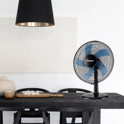 Primo PRTF-80444 Επιτραπέζιος Ανεμιστήρας 50W Διαμέτρου 40cm ΜαύροςΚωδικός: 800444