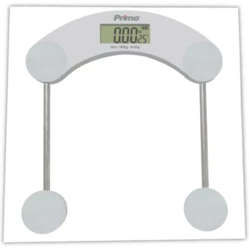 Ζυγαριά Σώματος PRBS-40455 Primo 180Kg Υάλινη Γκρι