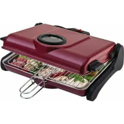 Ψηστιέρα Παραδοσιακή AB661 Primo 1200W 2πλή σχάρα 34X25εκ. Silver