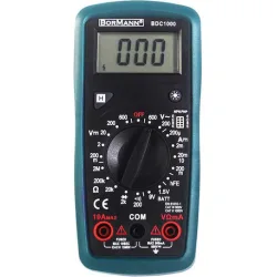Bormann BDC1000 Ψηφιακό Πολύμετρο με Μέτρηση AC / DC / Αντίστασης