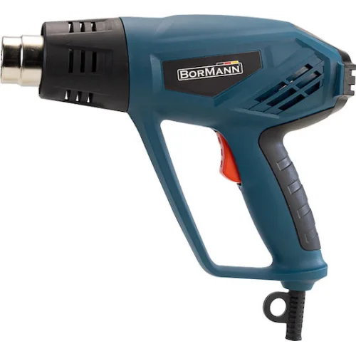 BORMANN BHG2200 Πιστόλι Θερμού Αέρα 2000W Και Αξεσουάρ σε Βαλίτσα