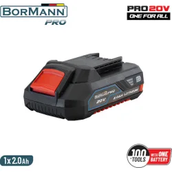Bormann Pro Μπαταρία Εργαλείου Λιθίου 20V με Χωρητικότητα 2Ah BBP2002 Pro
Κωδικός: 033059