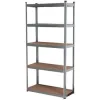 BORMANN Elite BSR2100 Ραφιέρα Γαλβανιζέ με 5 Ράφια MDF Μ100xΠ45xΥ190cm, 175Kg/ΡΑΦΙ