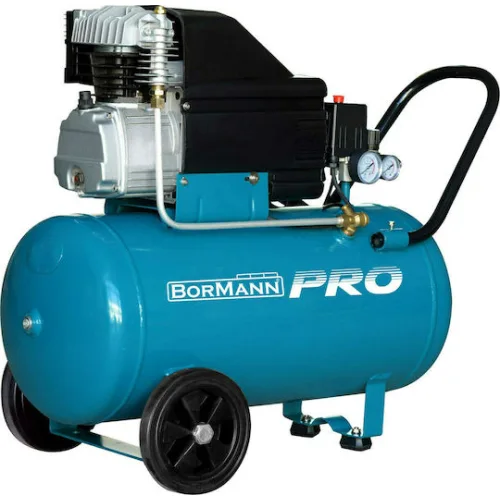 Bormann Pro BAT5030 Μονοφασικό Κομπρεσέρ Αέρος 96dB με Ισχύ 2.5hp και Αεροφυλάκιο 50ltΚωδικός: 030805