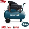 Bormann BAT5002 Μονοφασικό Κομπρεσέρ Αέρος με Ισχύ 2hp και Αεροφυλάκιο 24ltΚωδικός: 042389