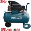 BORMANN BAT5012 Αεροσυμπιεστής Μονομπλόκ,2Hp,50L,188L/min