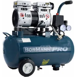 BORMANN Pro BAT5080 Αεροσυμπιεστής Μονομπλόκ, Oil free, Silent,Brushless, 0.75Hp,25L,110L/min
