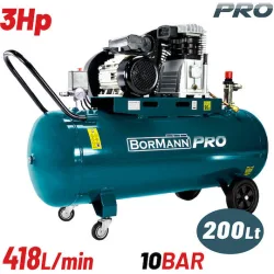 ΑΕΡΟΣΥΜΠΙΕΣΤΗΣ ΙΜΑΝΤΑ 3hp/200L 418L/min BORMANN Pro BAT5090