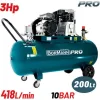BORMANN Pro BAT5090 Αεροσυμπιεστής Ιμάντα 3Hp,200L,418L/Min