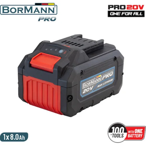 Bormann Pro Μπαταρία Εργαλείου Λιθίου 20V με Χωρητικότητα 8Ah BBP2011Κωδικός: 048282