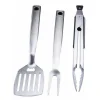 Bormann BBQ1007 Σετ 3 Εργαλείων BBQ με Σπάτουλα, Πιρούνα και Τσιμπίδα