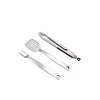 Bormann BBQ1007 Σετ 3 Εργαλείων BBQ με Σπάτουλα, Πιρούνα και Τσιμπίδα