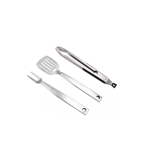Bormann BBQ1007 Σετ 3 Εργαλείων BBQ με Σπάτουλα, Πιρούνα και Τσιμπίδα